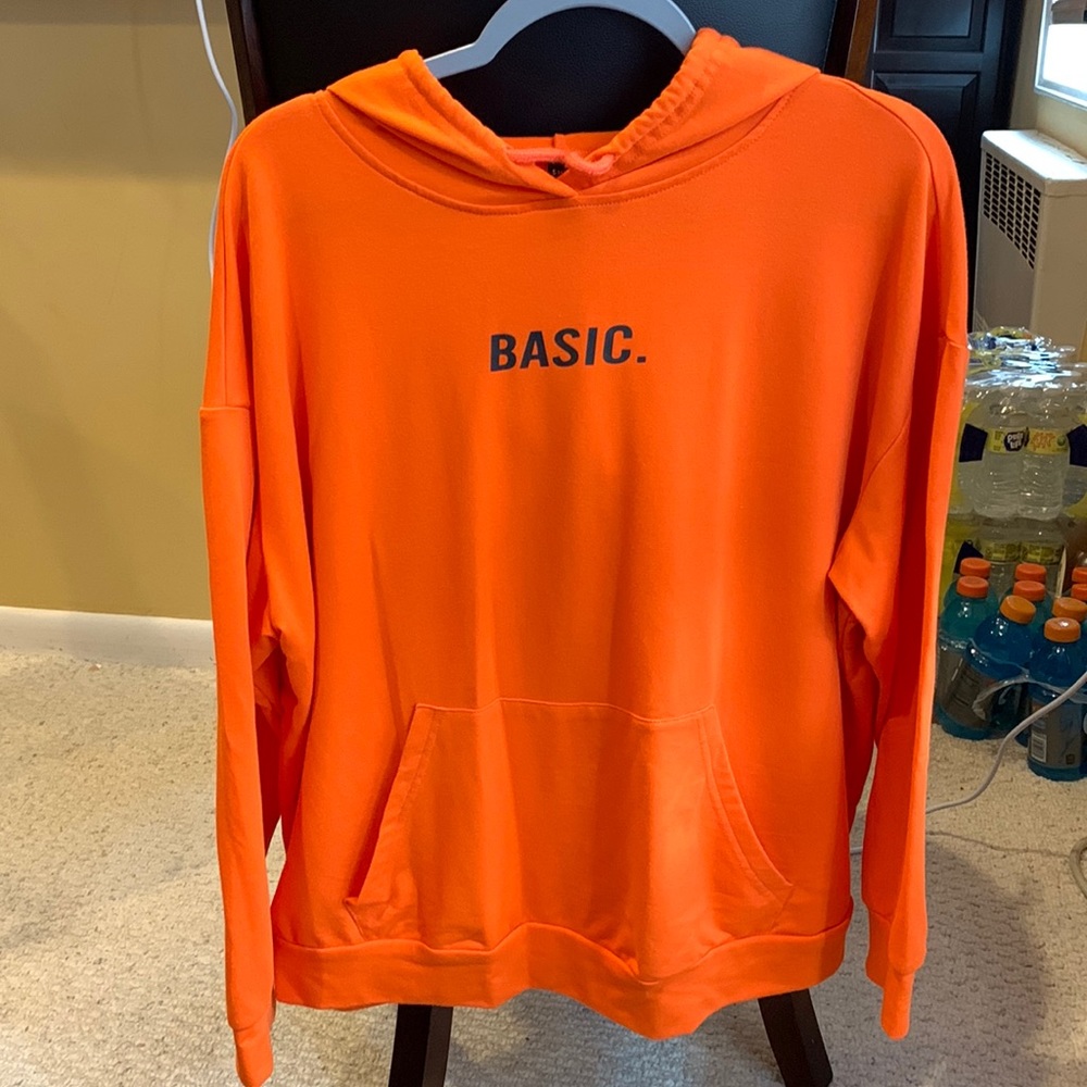 Shein Basic Orange Hoodie